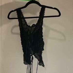 Zara Black Lace Top